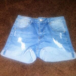 Blue Denim Women's Shorts